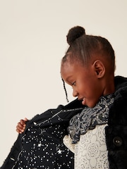 Mint Velvet Black Faux Fur Jacket - Image 8 of 15