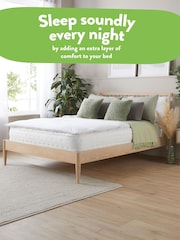 Slumberdown White Sleep Soundly Anti Allergy 3cm Mattress Topper - Image 2 of 7