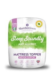 Slumberdown White Sleep Soundly Anti Allergy 3cm Mattress Topper - Image 7 of 7