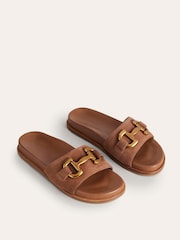 Boden Brown Iris Snaffle Slider Sandals - Image 3 of 4