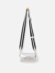 Oliver Bonas Silver Naha Silver Metallic Crossbody Bag - Image 5 of 7