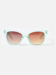 Oliver Bonas Blue Light Blue Square Sunglasses - Image 1 of 5