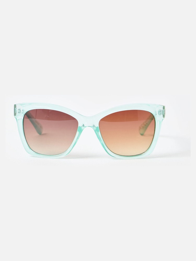 Oliver Bonas Blue Light Blue Square Sunglasses - Image 1 of 5 Oliver Bonas Blue Light Blue Square Sunglasses - Image 1 of 5