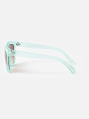 Oliver Bonas Blue Light Blue Square Sunglasses - Image 3 of 5
