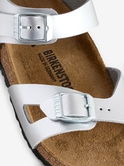 Birkenstock Metallic Kids Birko Flor Metallic Rio Sandals - Image 4 of 5