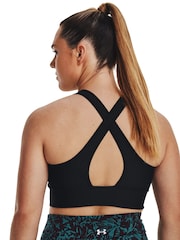Under Armour Under Armour Langer BH mit überkreuzten Rückenträgern, Schwarz - Bild 2 von 16