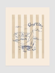 Joules Good Vibes Point of View Wood Mounted Framed Print Wall Art - Bilde 1 av 4