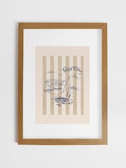 Joules Good Vibes Point of View Wood Mounted Framed Print Wall Art - Bilde 2 av 4