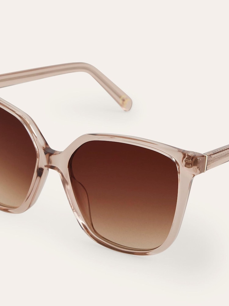 Boden Natural Thin D Frame Sunglasses - Image 3 of 4