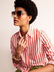 Boden Natural Thin D Frame Sunglasses - Image 4 of 4