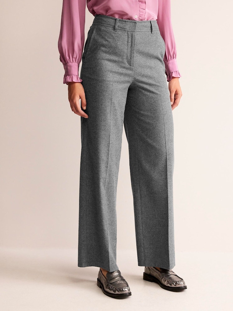 Boden Grey Westbourne Wool Trousers - Image 1 of 5