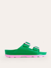 Boden Green Lyla Double Buckle Slides - Image 1 of 5