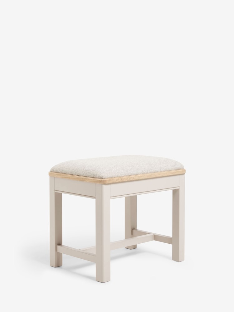 Stone Hampton Painted Oak Collection Luxe Stool - Image 4 of 4