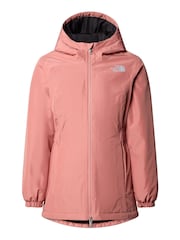 The North Face Pink Girls Red Hikestellar Parka Jacket - Image 5 of 6