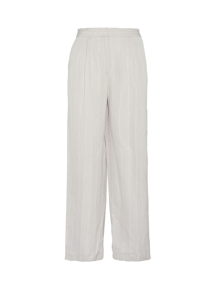 Barbour® Beige Straight Fit Celeste Linen Blend Tailored Trousers - Image 6 of 6