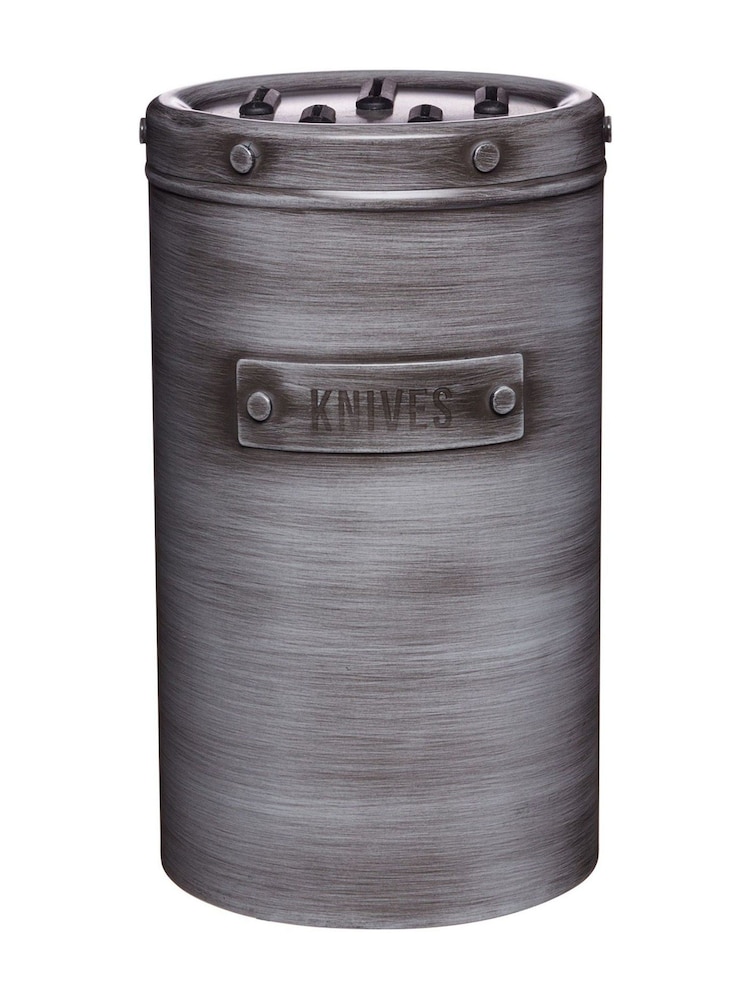 Industrial Kitchen 5 Piece Grey Knife Block Set - Image 2 of 3