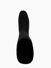 Dune London Black Sassy Stretch Platform Knee-High Boots - Image 4 of 5