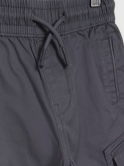 River Island Grey Chrome Boys 100% Cotton Hatch Cargo Trousers - Image 3 of 4