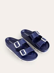 Boden Blue Lyla Double Buckle Slides - Image 3 of 4