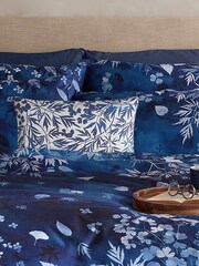 Clarissa Hulse Blue Cyanotype Cotton/Linen Blend Cushion - Image 1 of 3