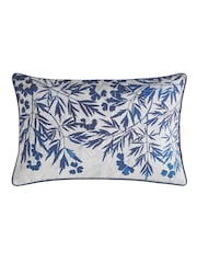 Clarissa Hulse Blue Cyanotype Cotton/Linen Blend Cushion - Image 2 of 3