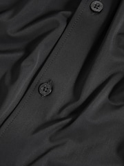 Reiss Black Voyager Regular Fit Travel Shirt - Image 7 of 7