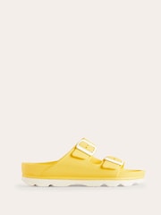 Boden Yellow Lyla Double Buckle Slides - Image 2 of 4