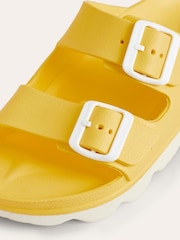 Boden Yellow Lyla Double Buckle Slides - Image 4 of 4