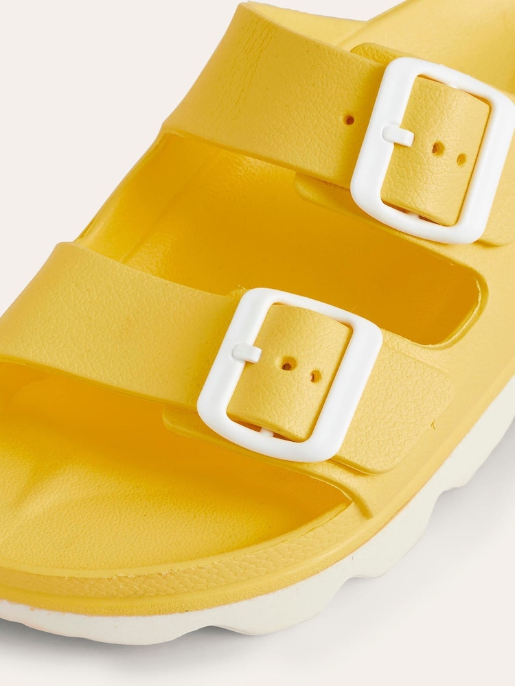 Boden Yellow Lyla Double Buckle Slides - Image 4 of 4