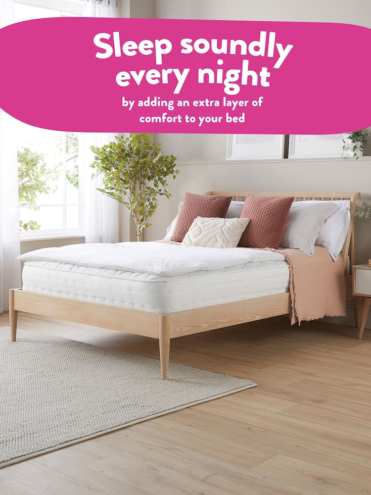 Slumberdown White Medium Sleep Soundly Mattress Topper - Image 2 of 8