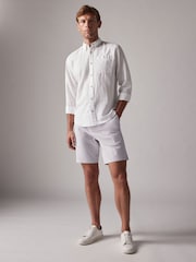 Lilac Purple Straight Fit Stretch Chinos Shorts - Image 2 of 10
