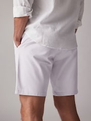 Lilac Purple Straight Fit Stretch Chinos Shorts - Image 4 of 10