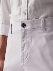 Lilac Purple Straight Fit Stretch Chinos Shorts - Image 5 of 10