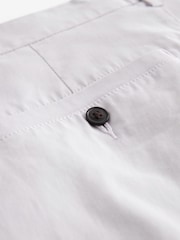 Lilac Purple Straight Fit Stretch Chinos Shorts - Image 9 of 10