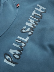Paul Smith Junior Boys Mid Blue Panel Crew Neck Sweatshirt - Image 7 of 8