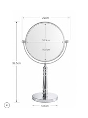 Showerdrape spogulis ar apaļu 5x palielinājumu, apgriežams, Rhode Island - Attēls 4 no 4