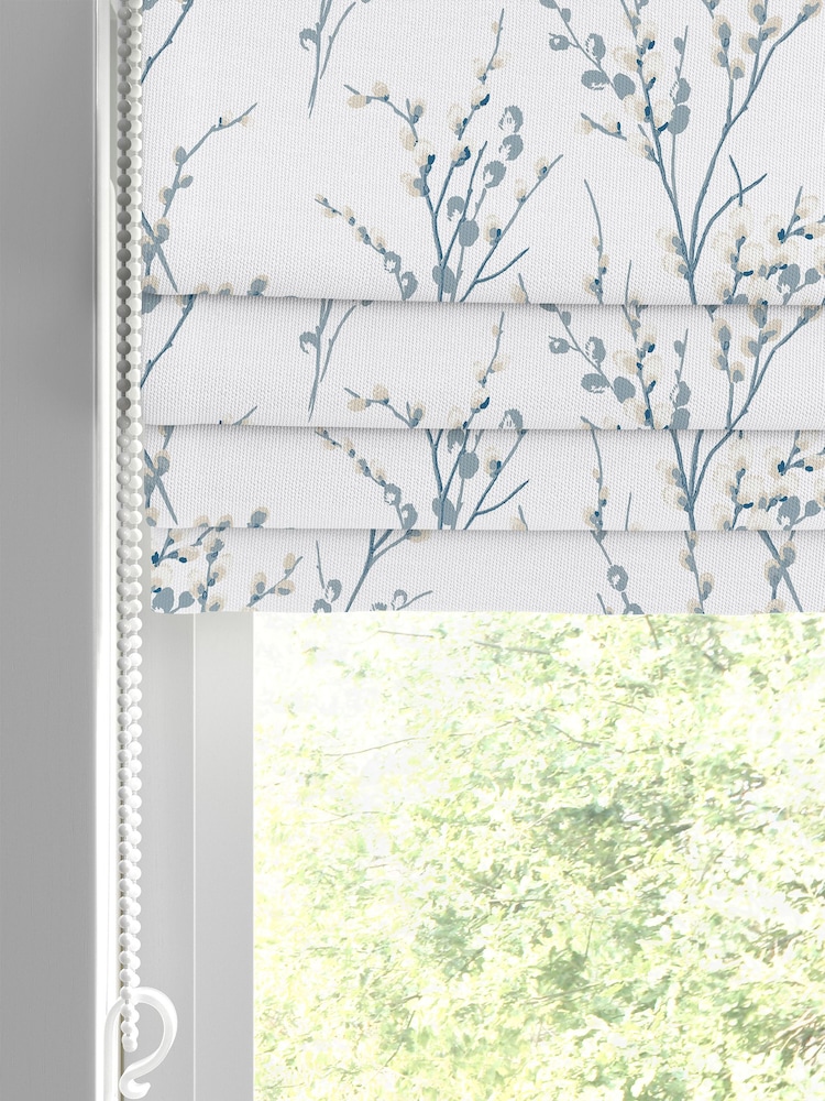 Laura Ashley Blue Pussy Willow Seaspray Made to Measure Roman Blind - Image 2 of 6