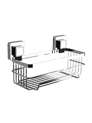 Showerdrape Chrome Suction Wall Mounted Bottle Basket Pushloc - Image 3 of 5