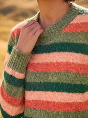 برتقالي - Roman All Over Stripe Knit Jumper - صورة 4 من 4