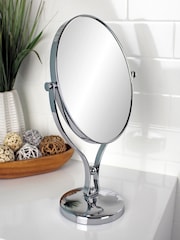 Showerdrape Chrome Vanity Mirror Oval 5x Magnification Reversableb Triton - Image 1 of 2