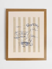 Joules Brown Good Vibes Point of View Wood Framed Print Wall 43 x 53cm Art - Image 2 of 4