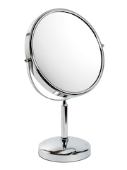 Showerdrape Chrome Vanity Mirror Round 5x Magnification Reversable Helios - Image 2 of 2