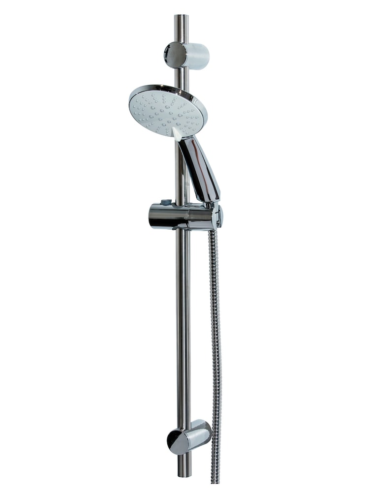 Showerdrape Chrome 5 spray Pattern Shower Riser Rail Kit Spectra - Image 1 of 4