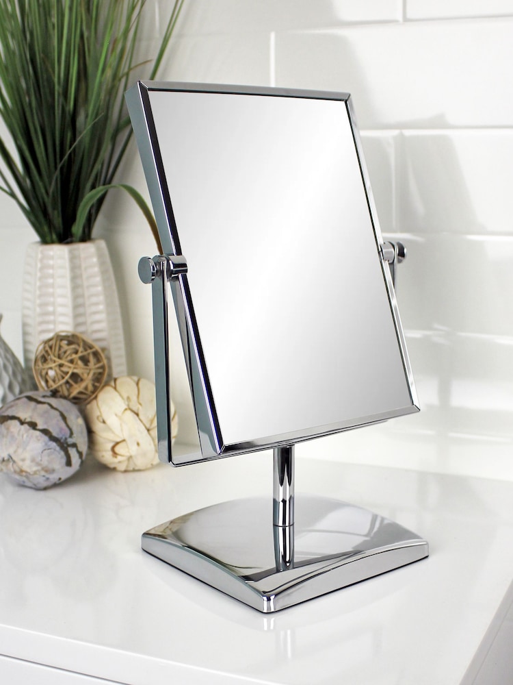 Showerdrape Chrome Vanity Mirror Rectangular 3x Magnification Teris - Image 1 of 2