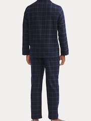 Polo Ralph Lauren Blue Plaid Flannel Pyjama Set - Image 2 of 8