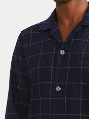 Polo Ralph Lauren Blue Plaid Flannel Pyjama Set - Image 3 of 8
