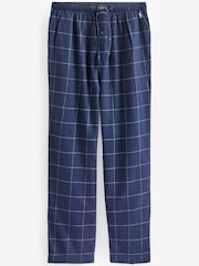Polo Ralph Lauren Blue Plaid Flannel Pyjama Set - Image 8 of 8