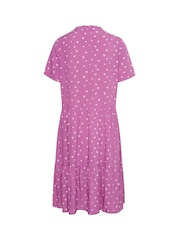 Saint Tropez Pink Eda Knee Length Short Sleeve Dress - Image 6 of 6