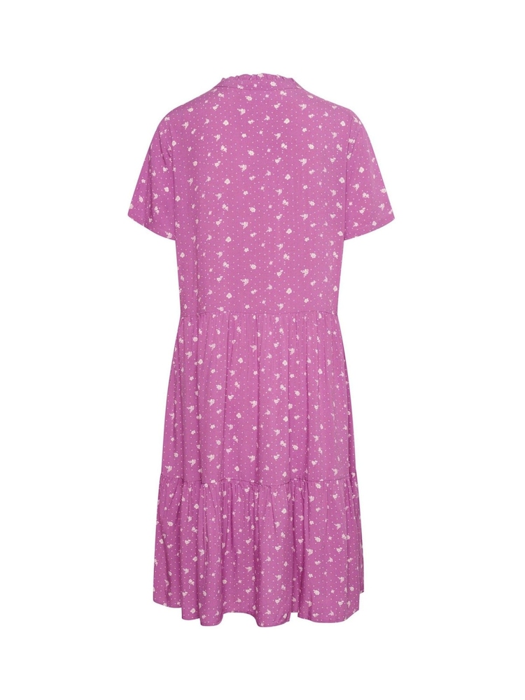 Saint Tropez Pink Eda Knee Length Short Sleeve Dress - Image 6 of 6