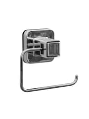 Showerdrape Chrome Suction Wall Mounted Toilet Roll Holder Pushloc - Image 3 of 5